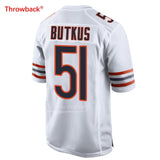 Men's Chicago Butkus Jersey White-Blue Color