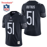 Men's Chicago Butkus Jersey Navy Blue Color