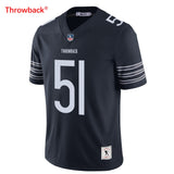 Men's Chicago Butkus Jersey Navy Blue Color