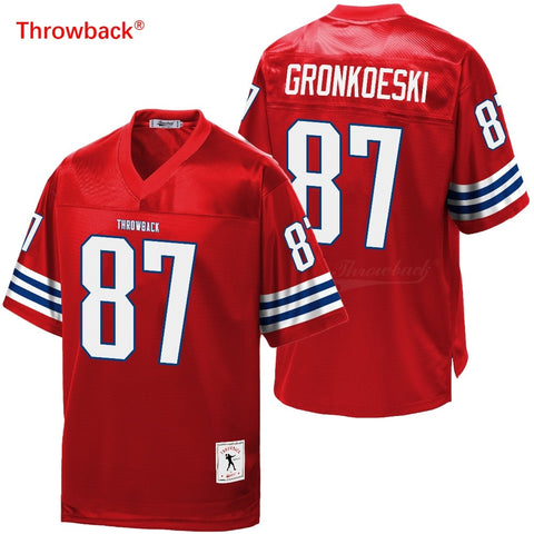 Men's New England Gronkowski Jerseys Red Color