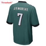 Men's Philadelphia Jaworski Jersey  Black Green / Black Color