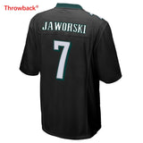 Men's Philadelphia Jaworski Jersey  Black Green / Black Color