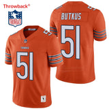 Men's Chicago Butkus Jersey Orange Color