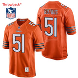 Men's Chicago Butkus Jersey Orange Color